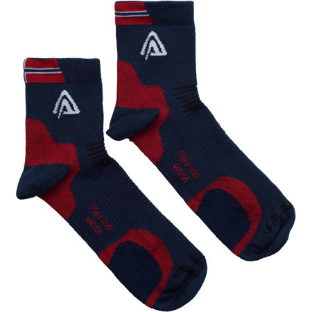 Aclima Running Socks 2-pack i norska färger - Löparstrumpor i merinoull<