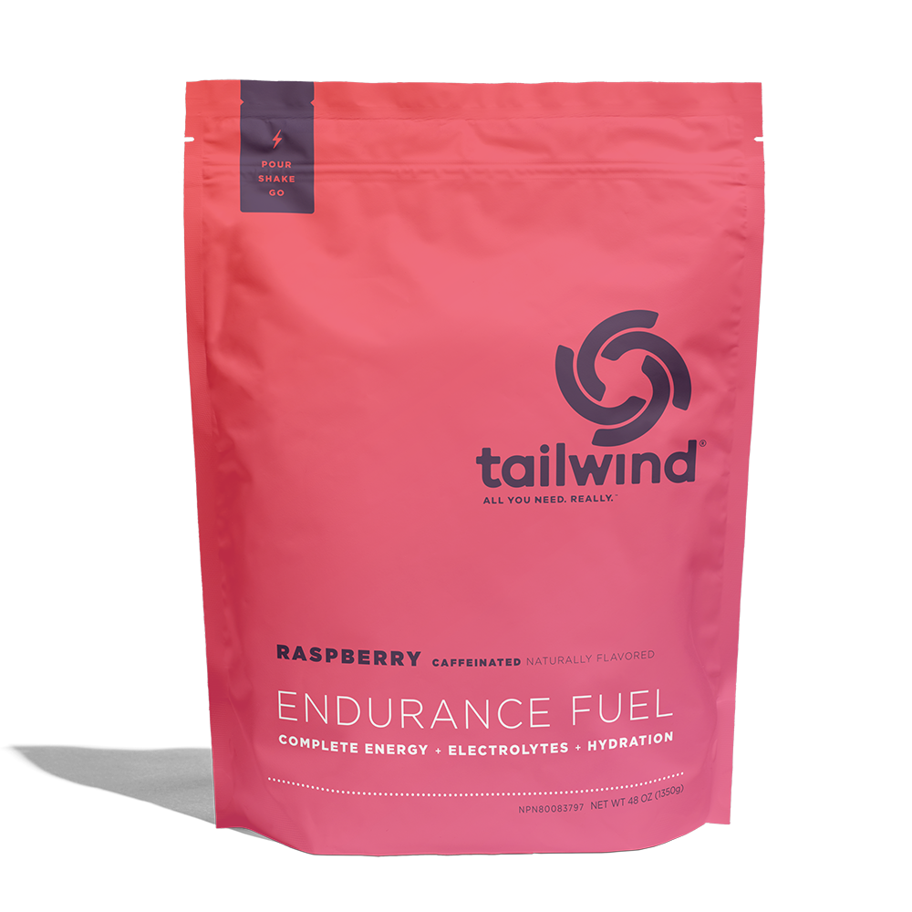 Tailwind Nutrition sportdryck med koffein, Raspberry Caffeinated fuel (Large 1350g)
