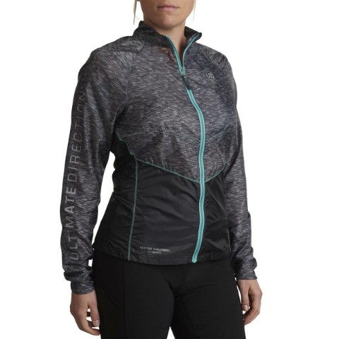 Ultimate Direction Ventro Windshell W Heather Gray - Vindjacka, Dam