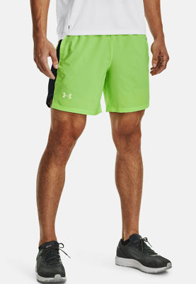 Under Armour Launch SW 7'' Shorts Quirky lime - Löparshorts, Herr