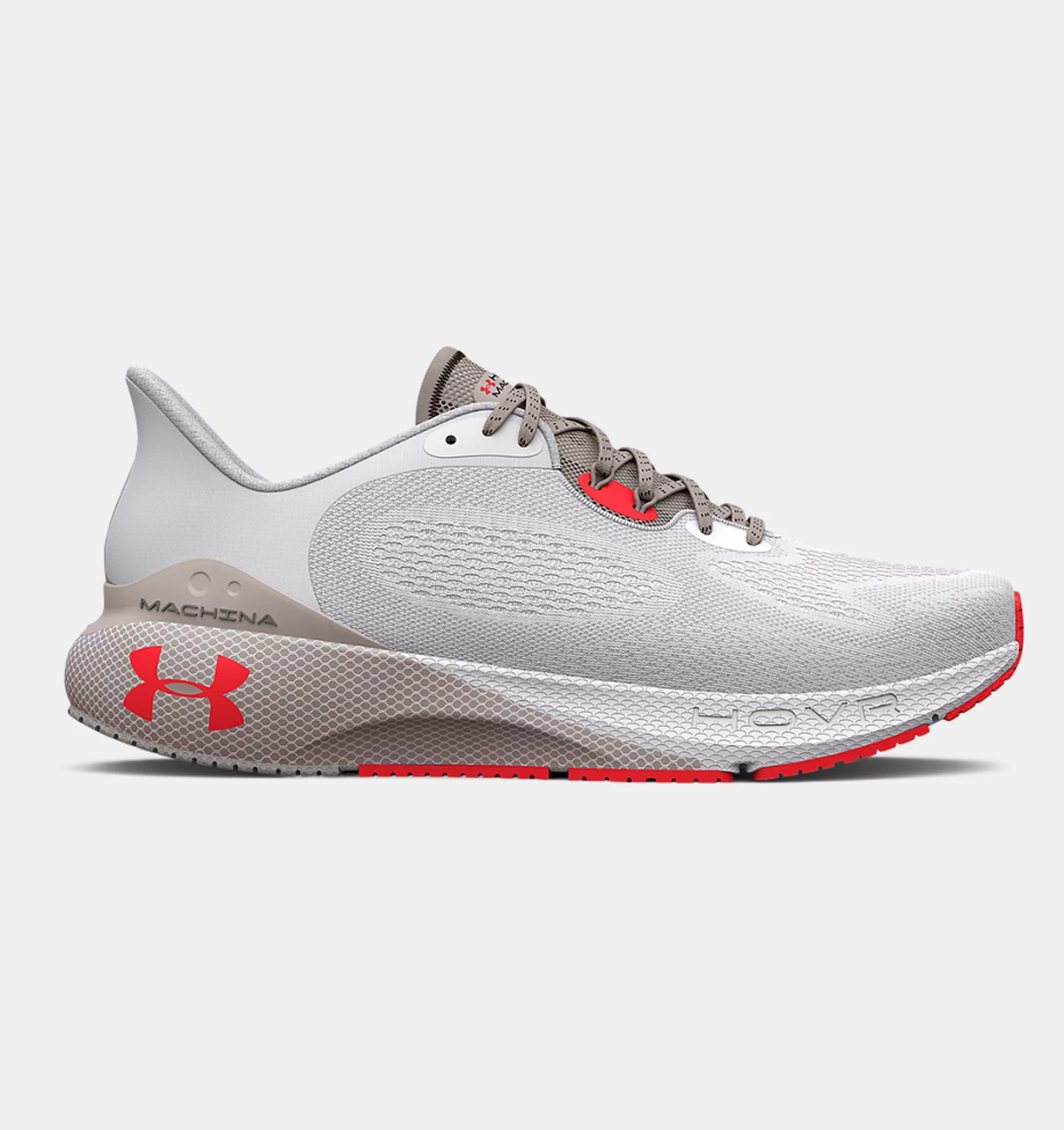 Under Armour W HOVR Machina 3 Vit/Grå - Dammodell med bluetooth foot pod - Endast stlk 36,5