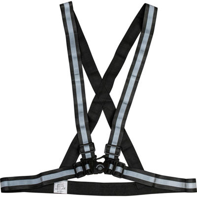 Nordic Grip Reflective Adult Cross Belt Black - Svart Reflexsele