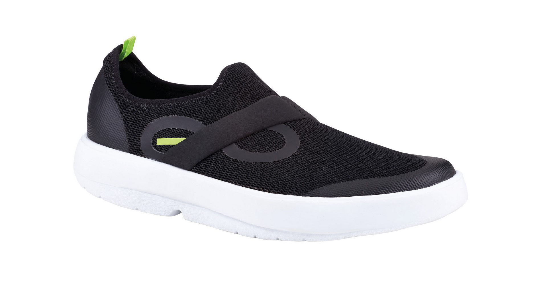 Oofos Oomg Shoe White/Black - Återhämtningsskor med Oofoam®, Herrmodell