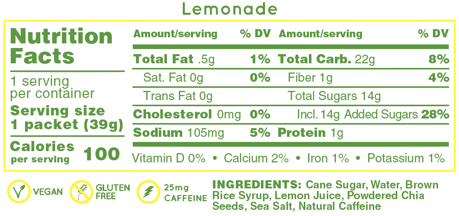 Hüma Energi Gel - Lemonade med koffein 39g