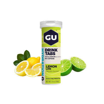 	GU Hydration Drink Tabs 12 Pieces Lemon Lime - Kalorifri elektrolytdryck 12 brustabletter