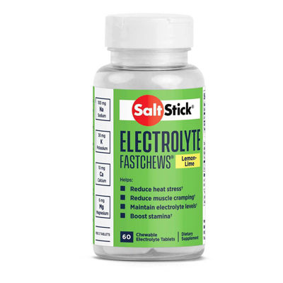 SaltStick Fastchews Lemon-Lime - 60st Elektrolyt tuggtabletter med citronsmak