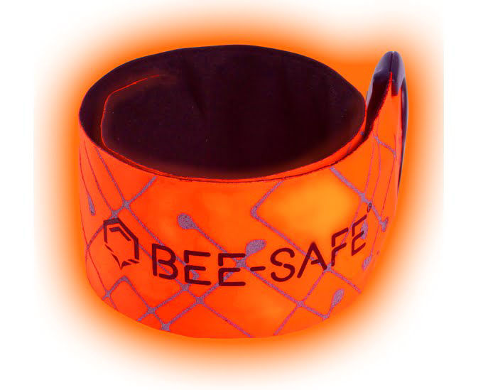 Bee Safe LED Clickband - USB Orange - Reflexband
