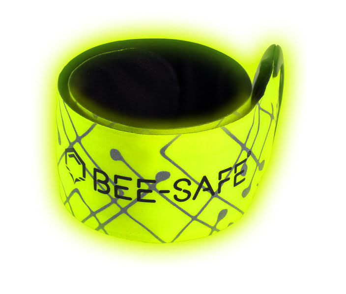 Bee Safe LED Clickband - USB Lime - Reflexband