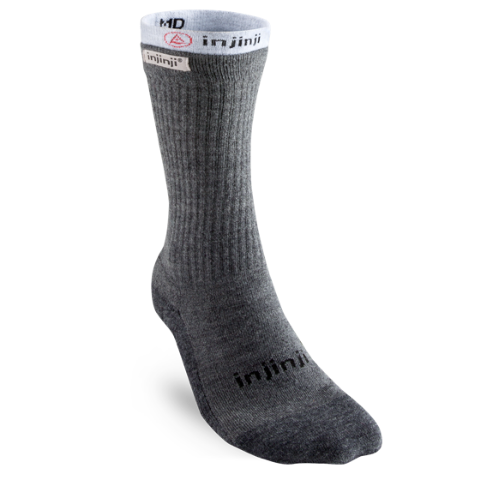 Injinji Liner + Hiker Crew Gray - Herr