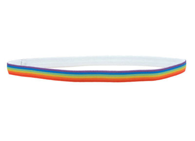 Sportquip Elastiskt Hårband - 3-pack Regnbågsfärger