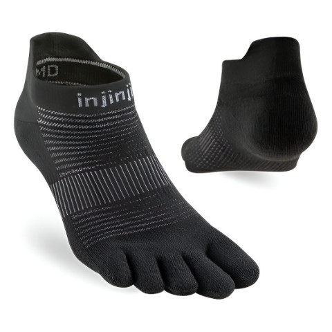 	Injinji Run No-Show Black - Tåstrumpa