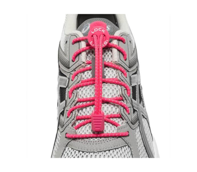 Lock Laces Rosa - Utbytbara skosnöre för snabbsnörning