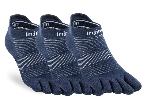 Injinji Run No-Show Navy - 3 pack Tåstrumpor