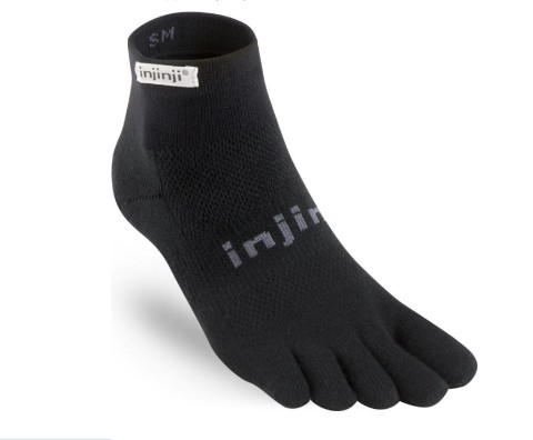 Injinji Run Mini-C Black - Tåstrumpa