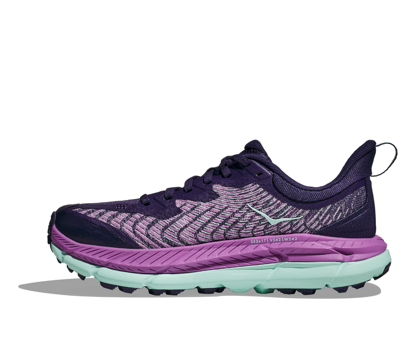 Hoka Women MAFATE SPEED 4 NIGHT SKY / ORCHID FLOWER - Dam Trail